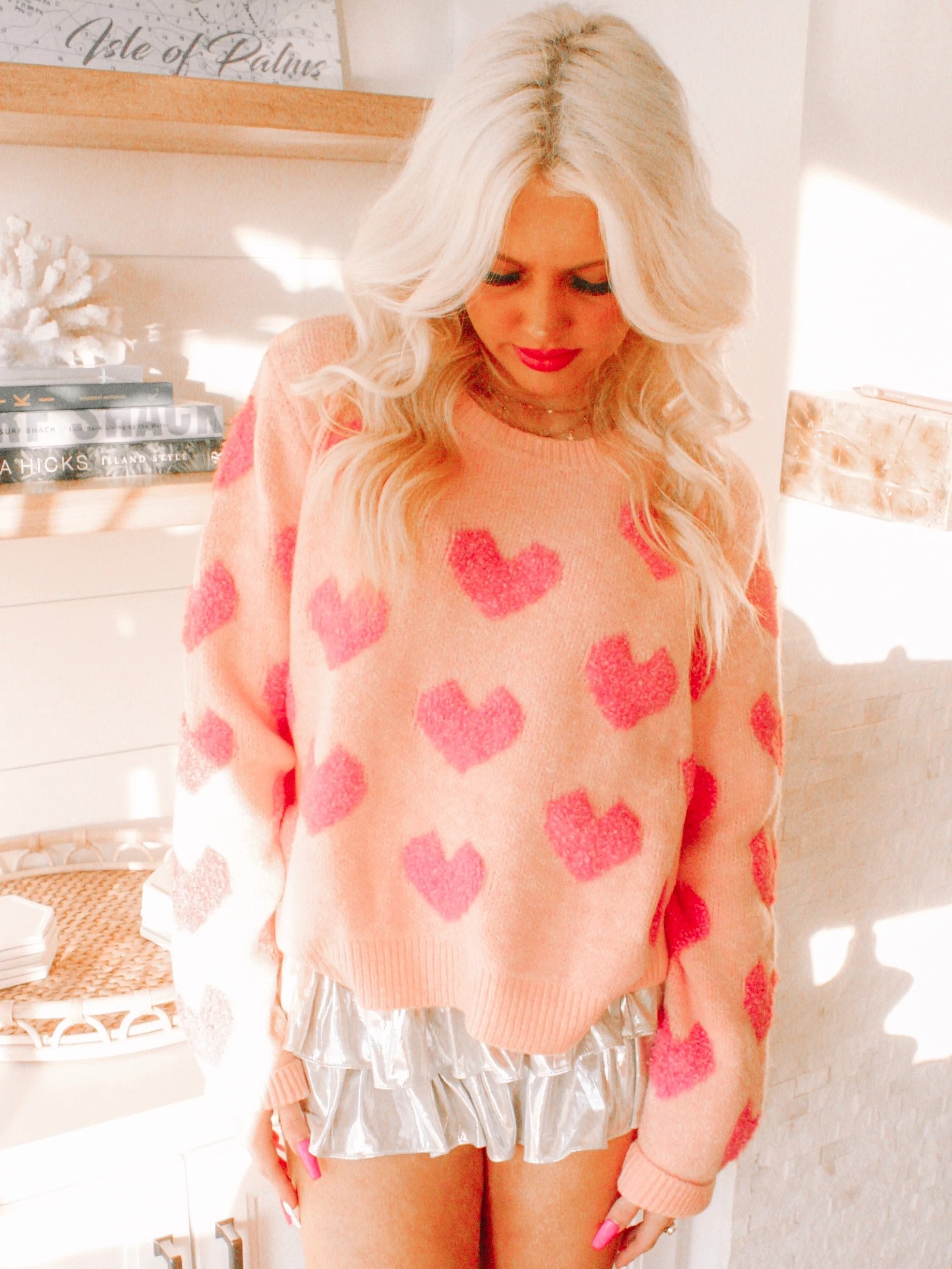 Change of Heart Sweater | Hot Pink