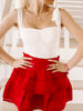Mavri Red Bustier Top | Sassy Shortcake | sassyshortcake.com