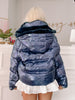 Northern Lights Navy Sequin Puffer Jacket | sassyshortcake.com | Sassy Shortcake Boutique