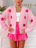 Sassy Stars Pink Sequin Cardigan | sassyshortcake.com | Sassy Shortcake 