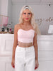 Pink Bandeau Top