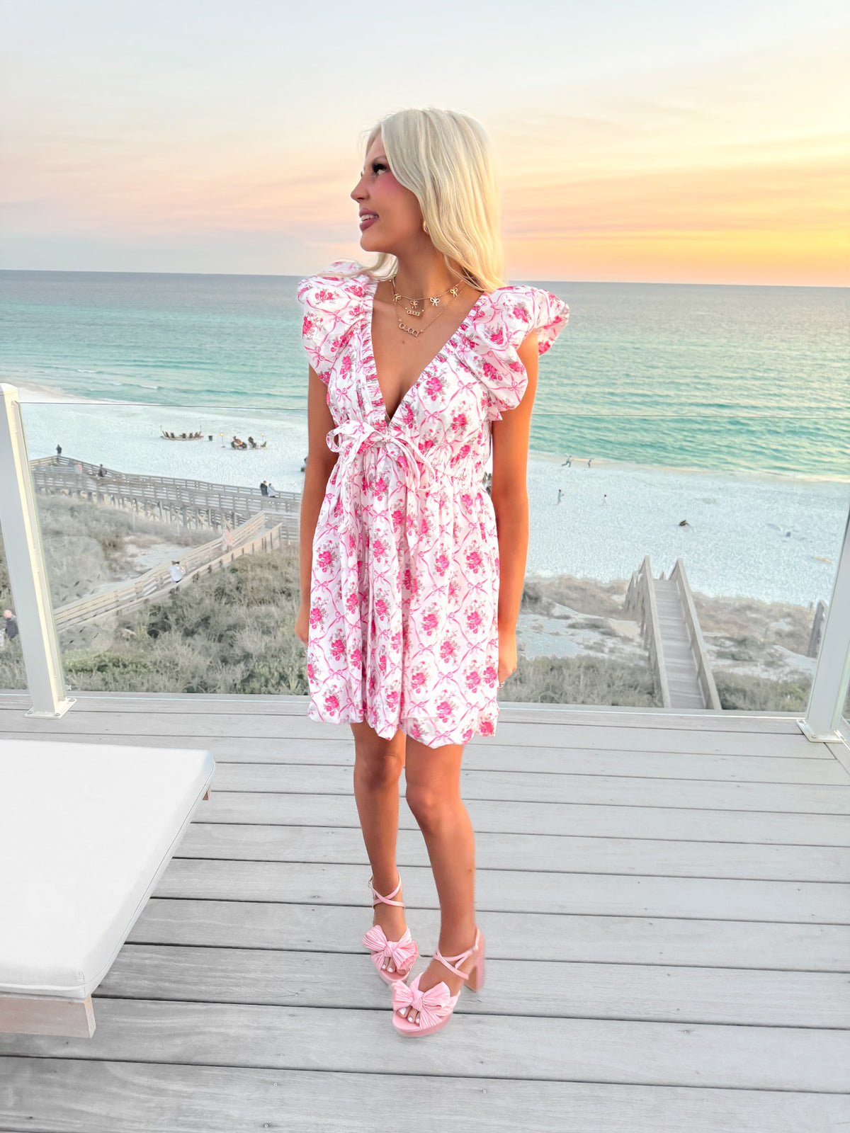 floral holiday dress Green Tropical High-low Dress | Floral Summer Dress | Boho Holiday Dress | Elegant Beach Midi Dress
