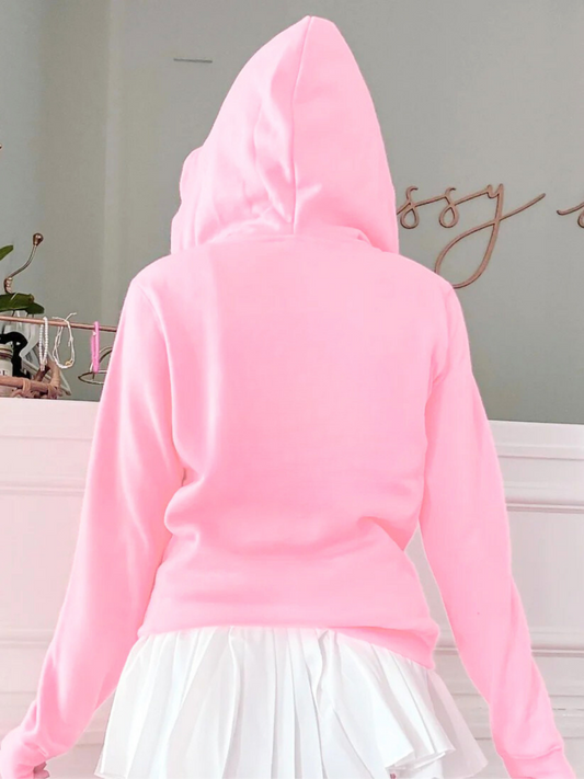 Back View of the Sassy Shortcake Beach Club Hoodie from the Sassy Merch Collection