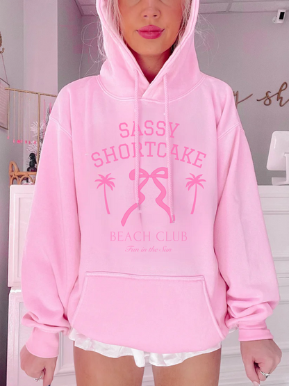 Sassy Shortcake Beach Club Hoodie from the Sassy Merch Collection 