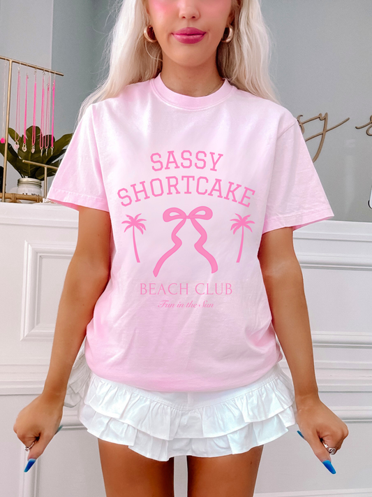 Bow Beach Club Tee | Light Pink