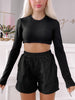 Zoey Zip Shorts | Black
