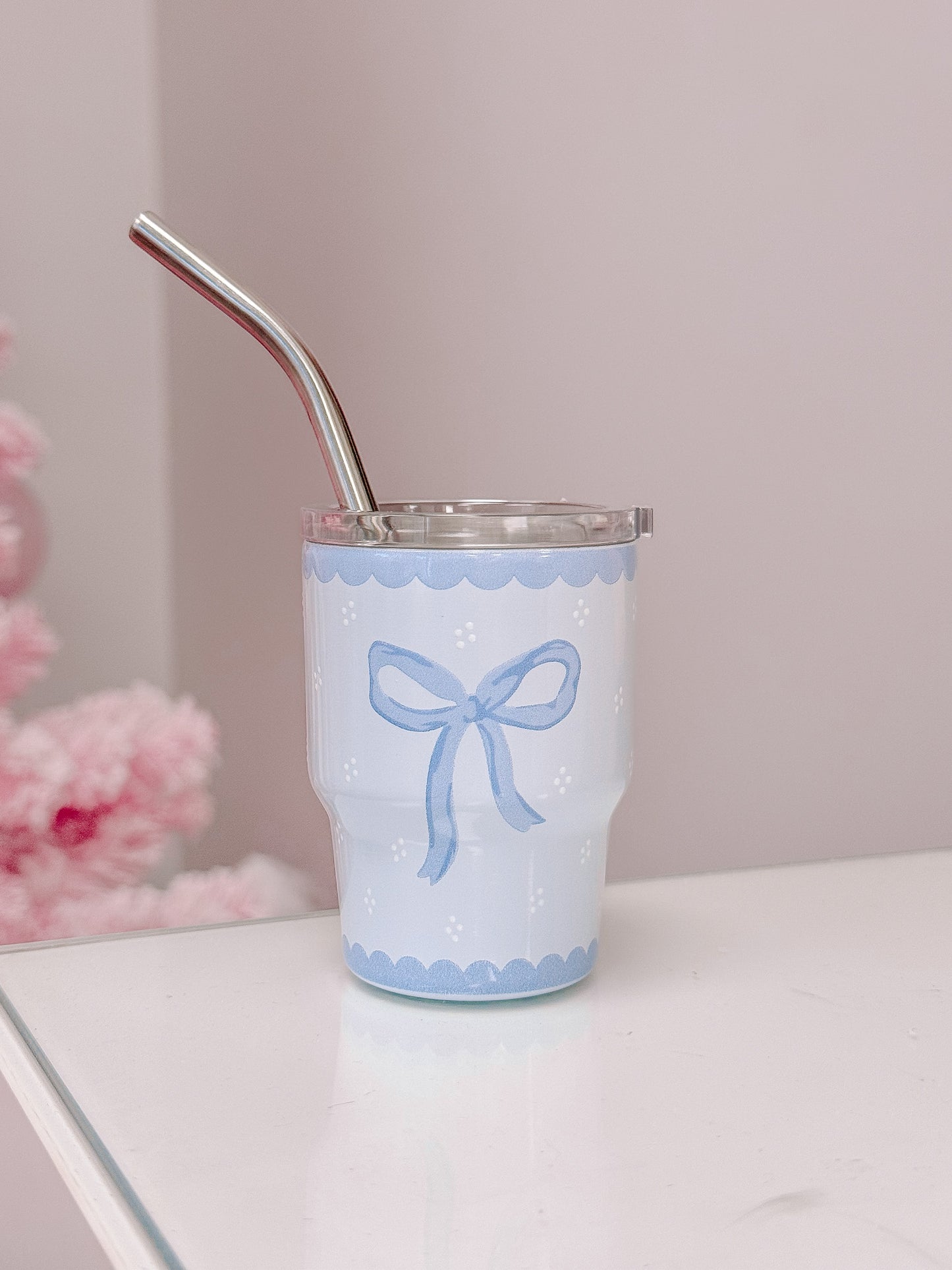 Blue Bow Tiny Tumbler