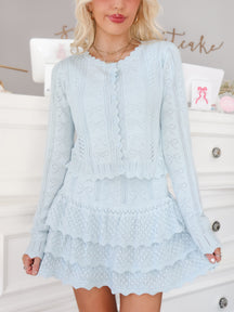 Pretty in Pointelle Set | Blue