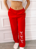 Blushing Bow Sweatpants | Red
