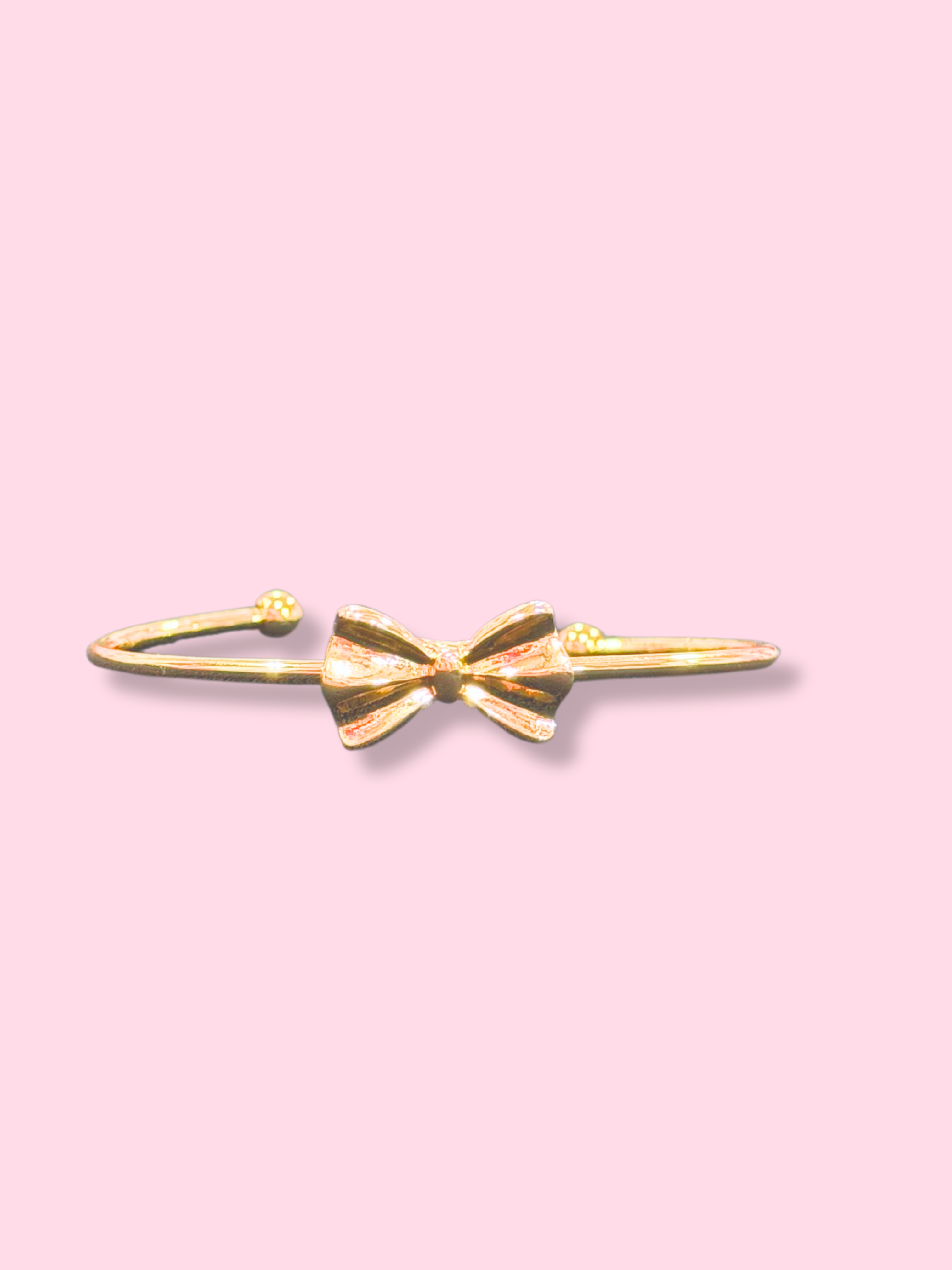 Gold Bow Bangle Bracelet | Sassy Shortcake