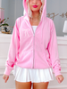 Bow Zip Up | Bubblegum Pink