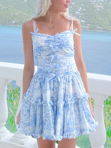 bow voyage toile blue bow mini dress from sassy shortcake