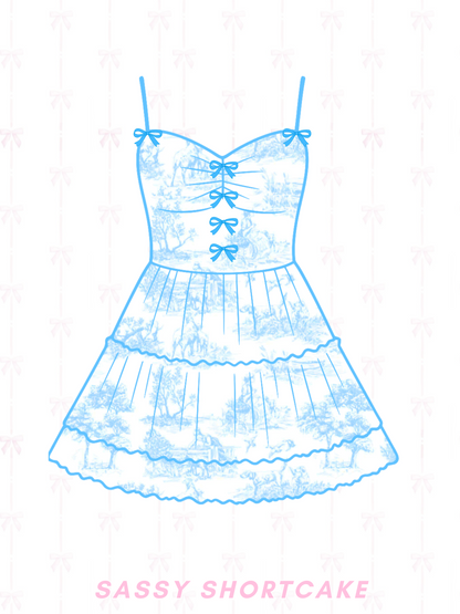 Bow Voyage Blue Dress