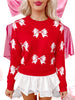 Brooklyn Bow Sweater | Red