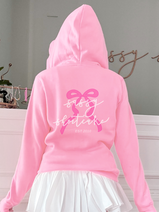 Sassy Bubblegum Bowquette Bow Hoodie | Sassy Shortcake Boutique | sassyshortcake.com