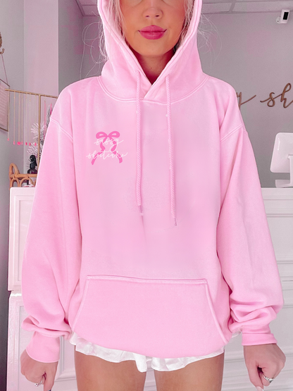 Sassy Bubblegum Bowquette Bow Hoodie | Sassy Shortcake Boutique | sassyshortcake.com