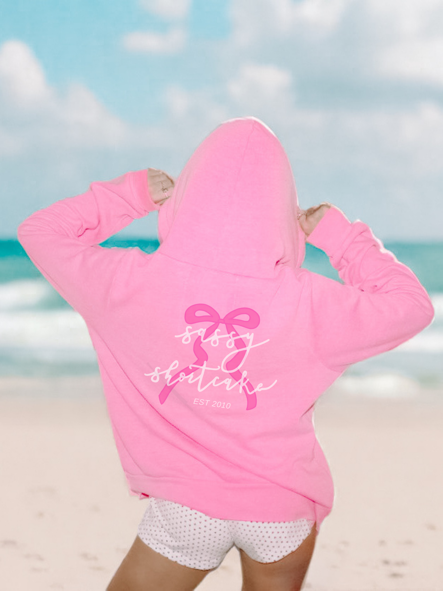 Sassy Bubblegum Bowquette Bow Hoodie | Sassy Shortcake Boutique | sassyshortcake.com