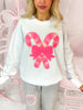 Candy Cane Crewneck | White