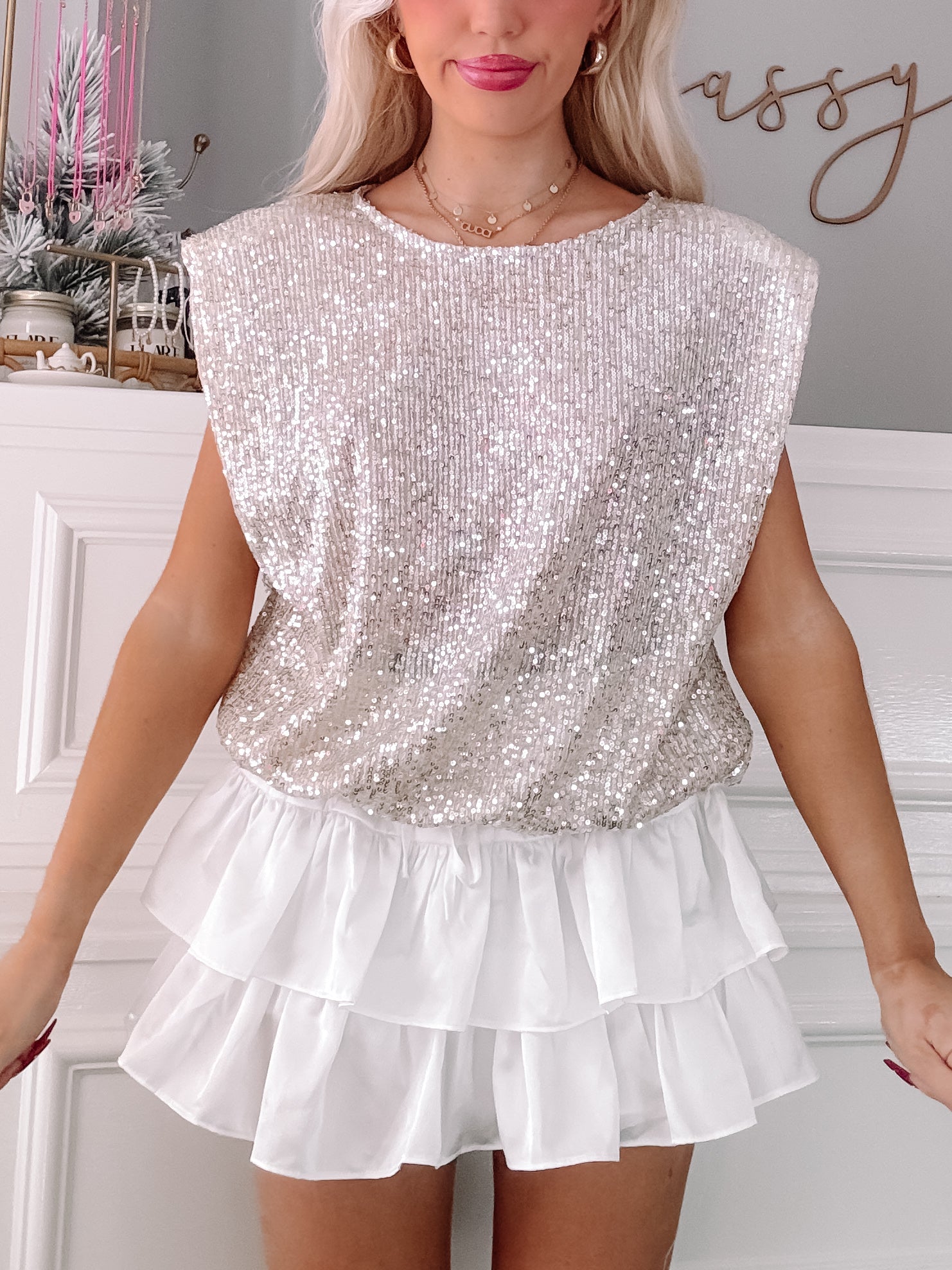 Disco Dreams Sequin Top | Sassy Shortcake | Sassyshortcake.com