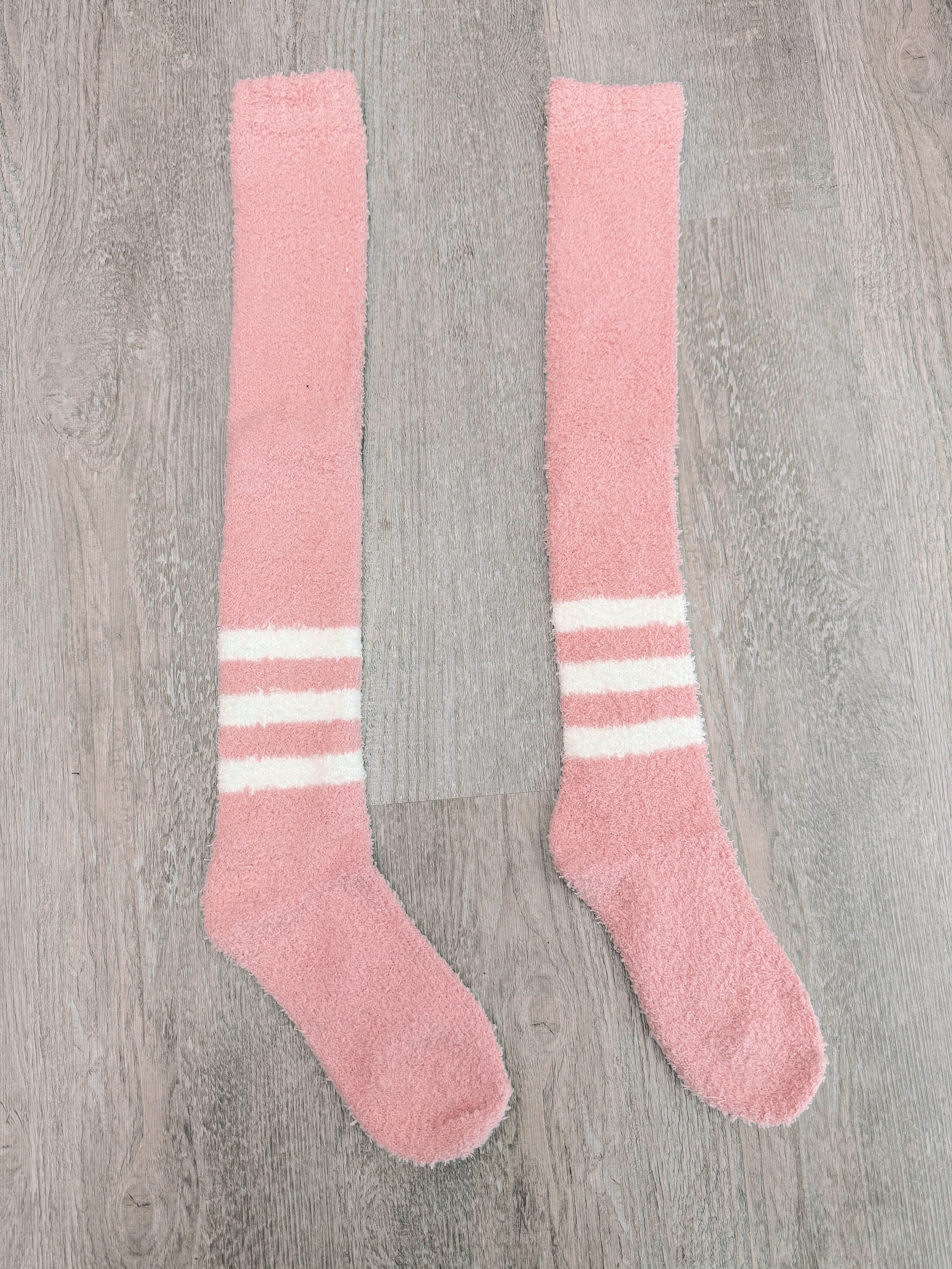 Pink Fuzzy Socks | Sassy Shortcake | sassyshortcake.com