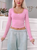 Gracie Bow Top | Pink