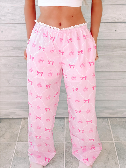 Bow to Bed Pajama Pants | Sassy Shortcake | sassyshortcake.com