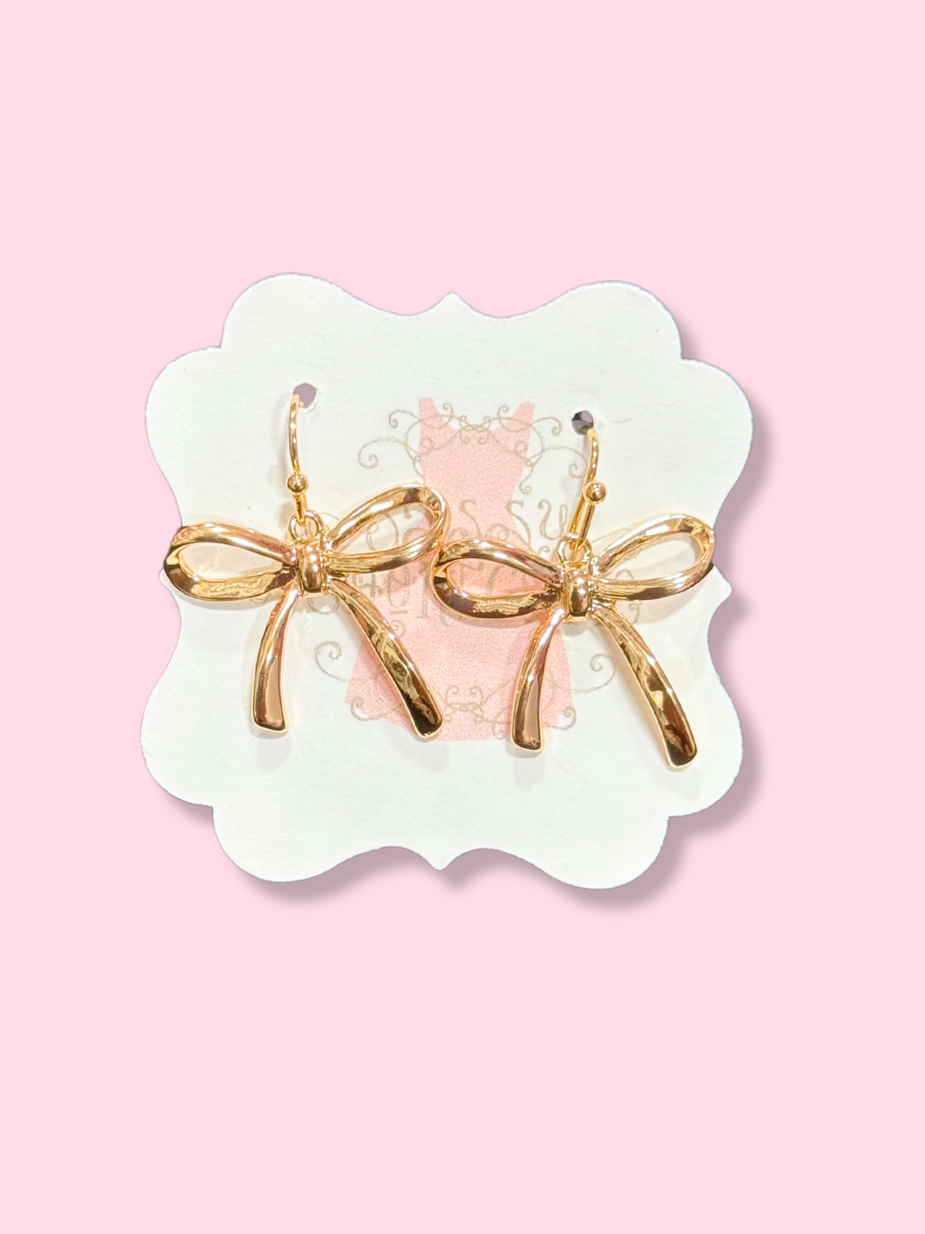 Jordyn Gold Bow Earrings | Sassy Shortcake | sassyshortcake.com