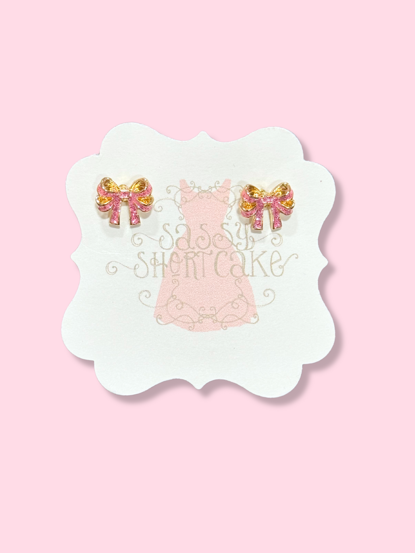 Mini Crystal Bow Earrings | Sassy Shortcake | sassyshortcake.com