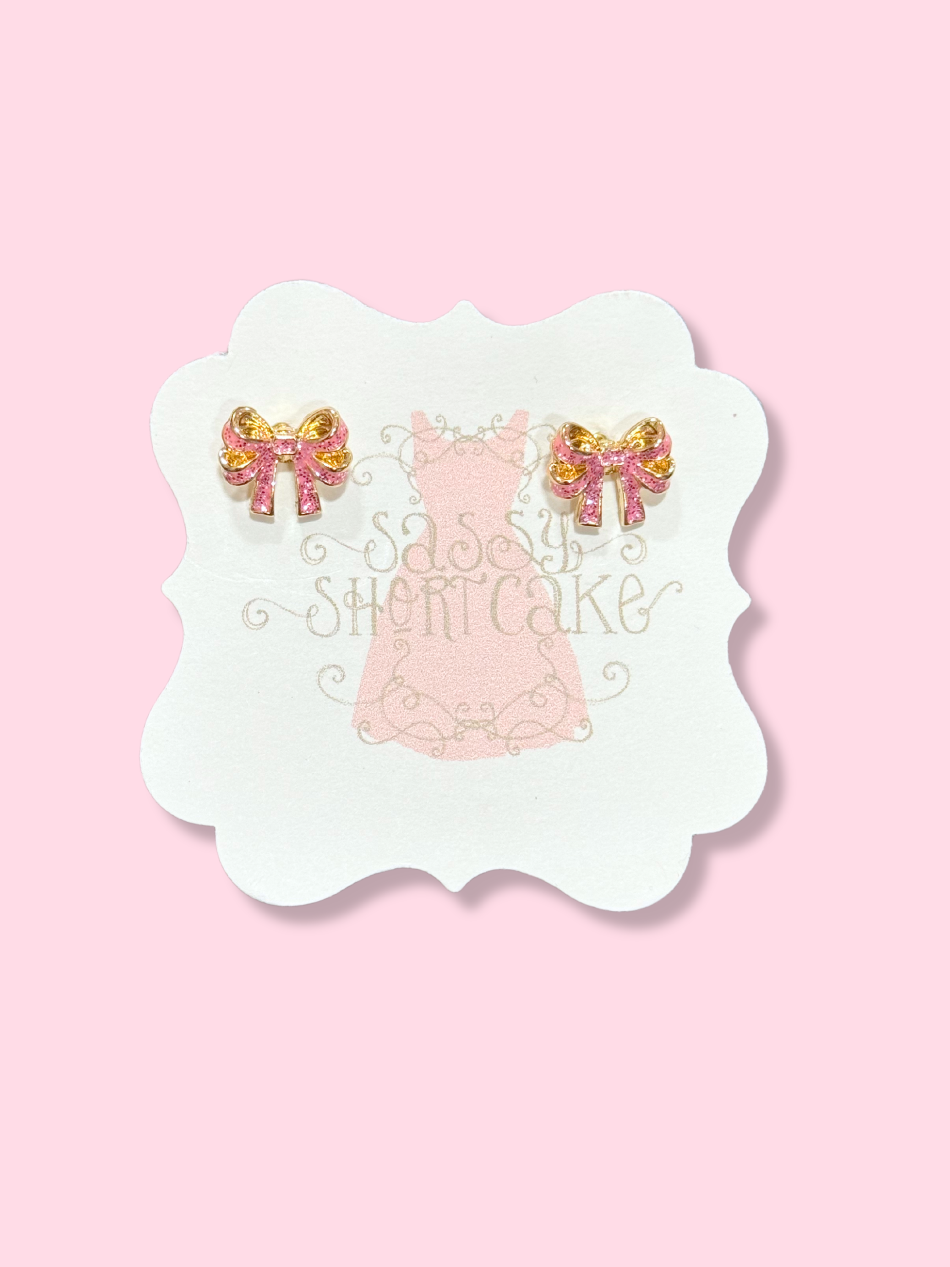 Mini Crystal Bow Earrings | Sassy Shortcake | sassyshortcake.com