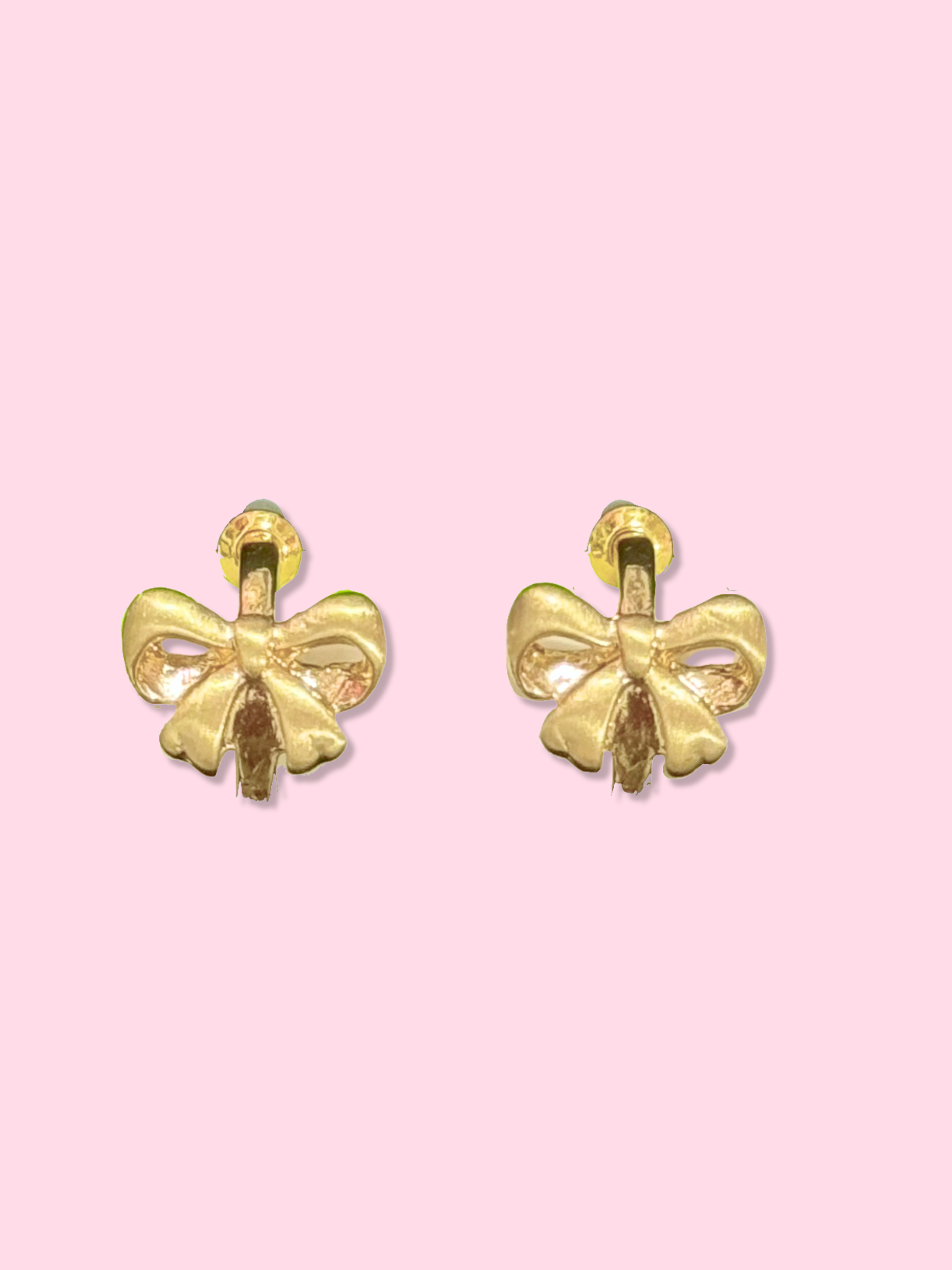 Mini Gold Bow Hoops |  Sassy Shortcake | sassyshortcake.com