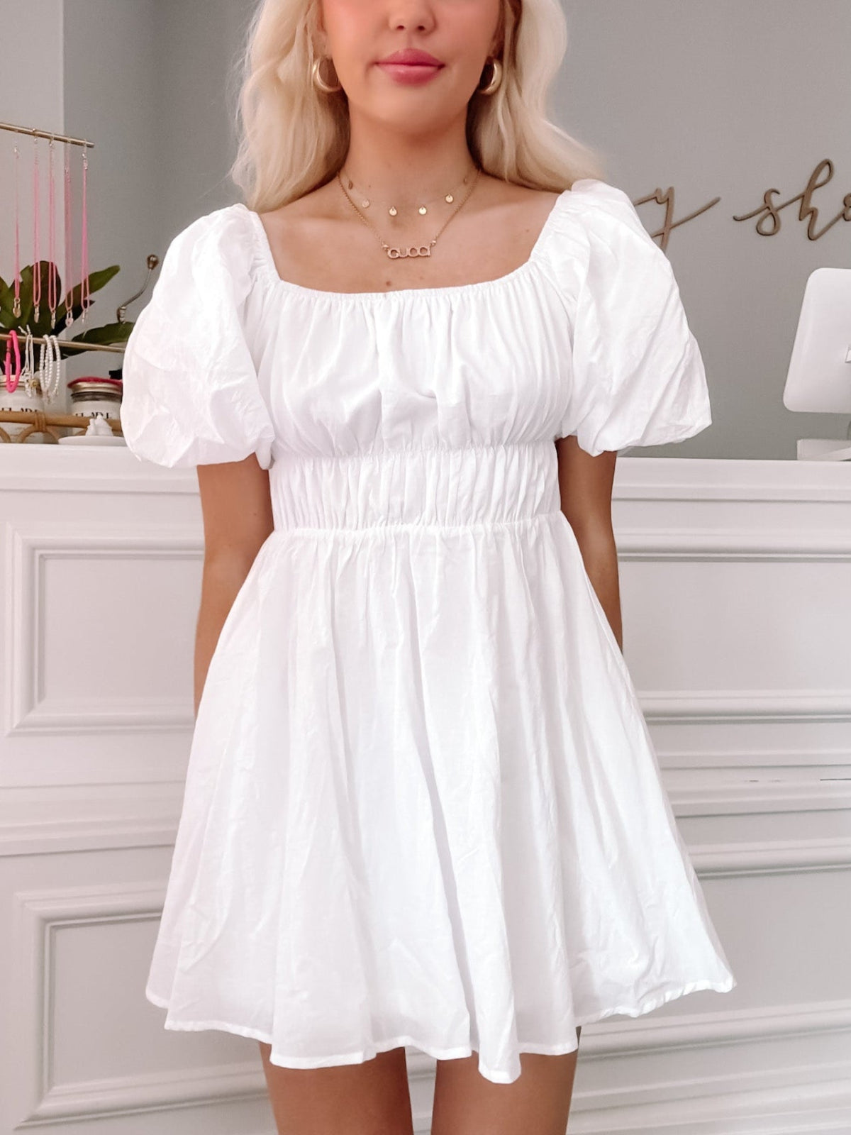 Morning Light White Mini Dress | Sassy Shortcake Morning Light White Mini Dress | Sassy Shortcake