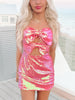 Peek a Bow Dress | Coral