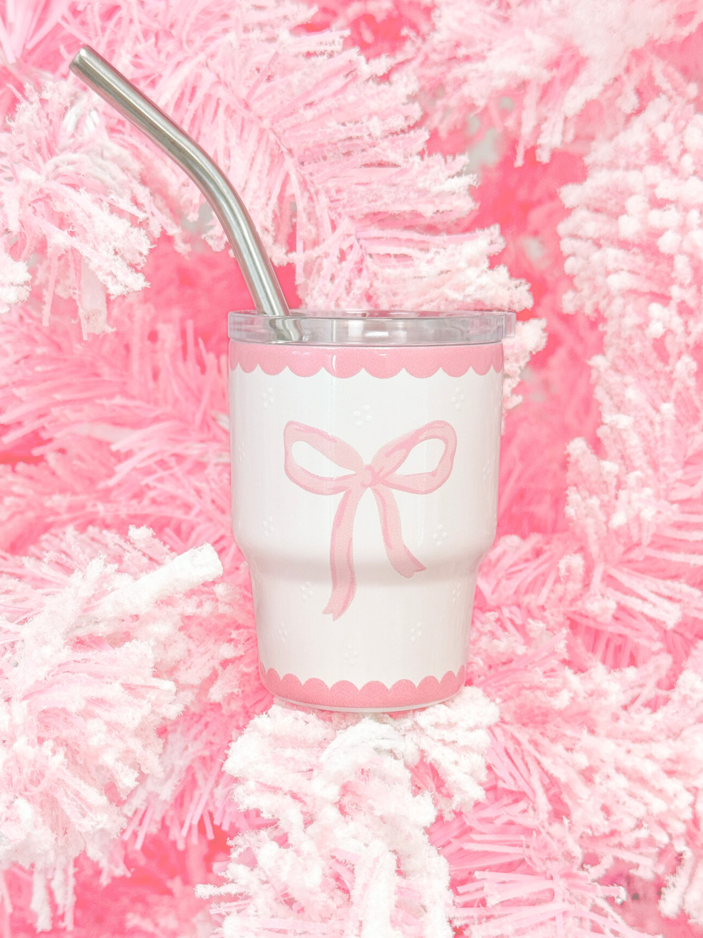Pink Bow Tiny Tumbler