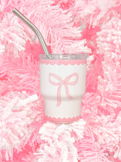 Pink Bow Tiny Tumbler