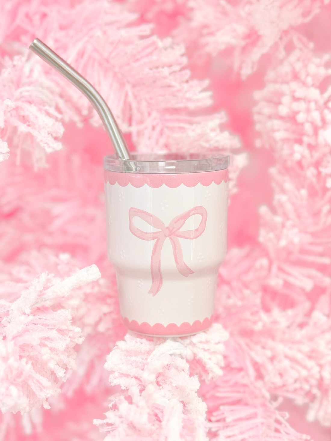 Pink Bow Tiny Tumbler
