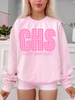 CHS Gingham Crewneck
