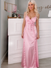 Pretty in Pink Satin Maxi Dress