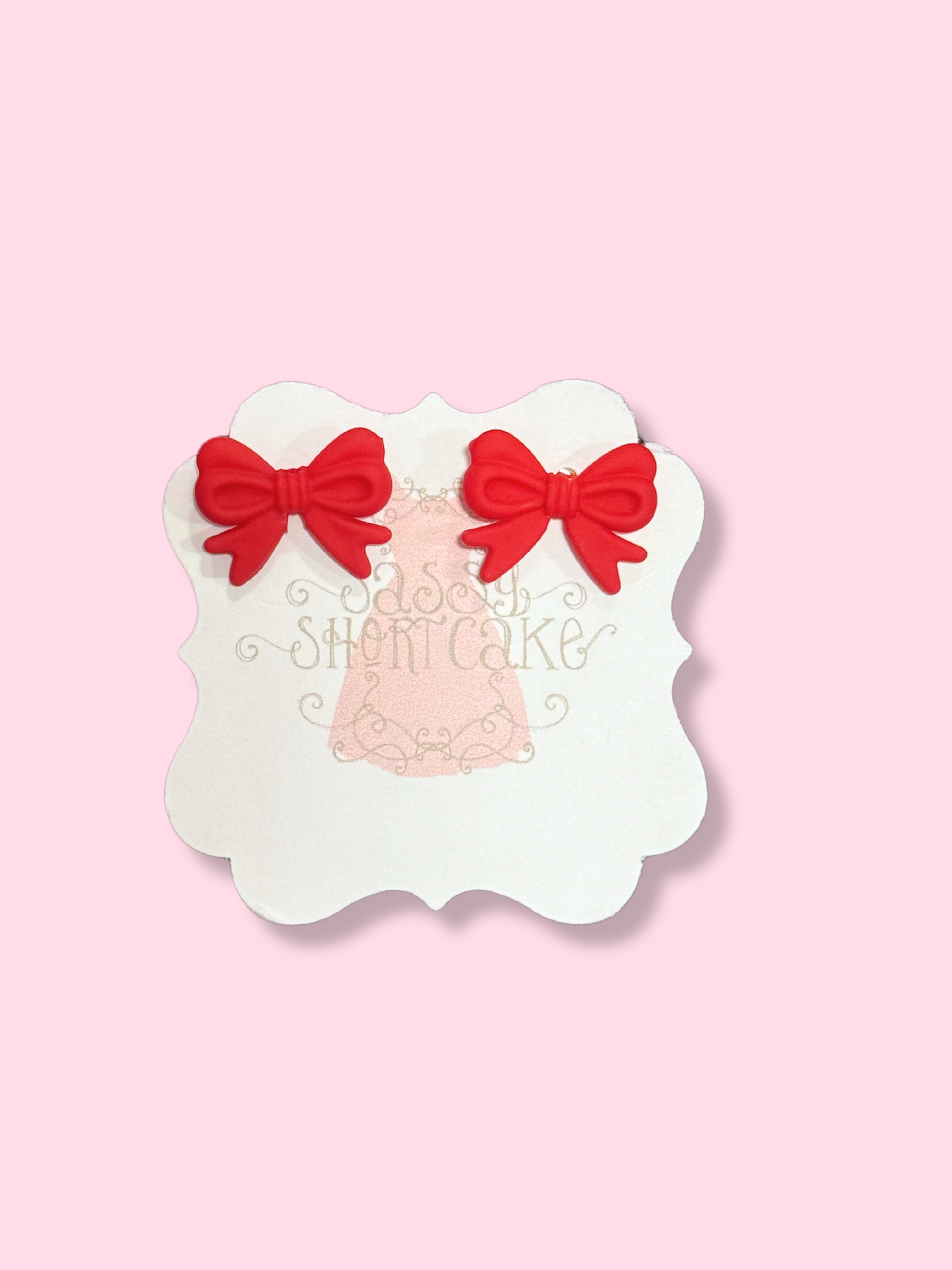 Red Bow Earrings | Sassy Shortcake | sassyshortcake.com