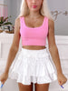 Ribbed On The Way Top | Pink