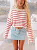 Saltwater Stripes Sweater | Red