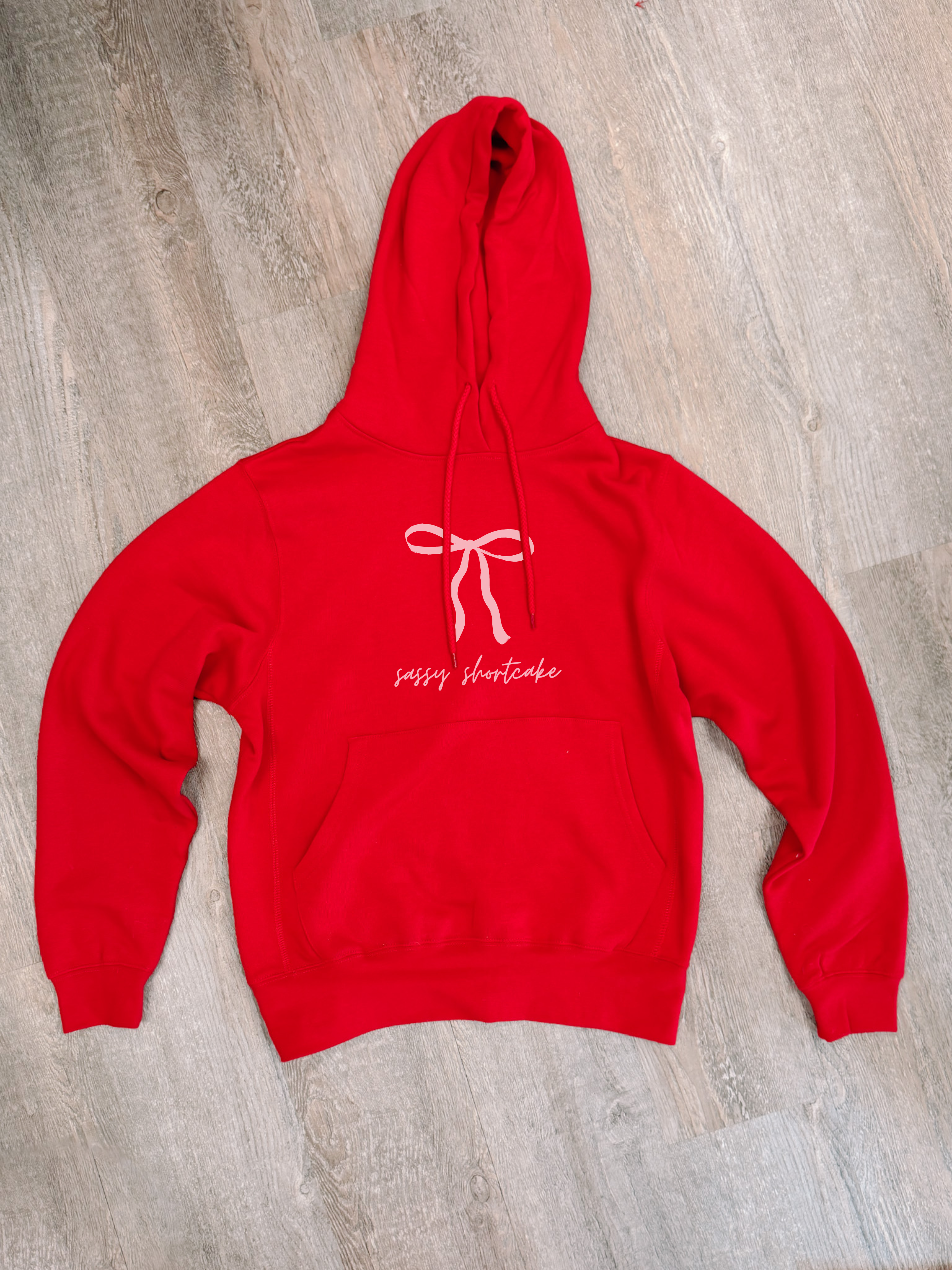 Sassy Bow Red Preppy Bow Hoodie | Sassy Shortcake Boutique | sassyshortcake.com