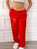 Sassy Bow Sweatpants | Red