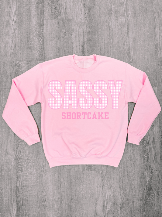 Sassy Gingham Crewneck