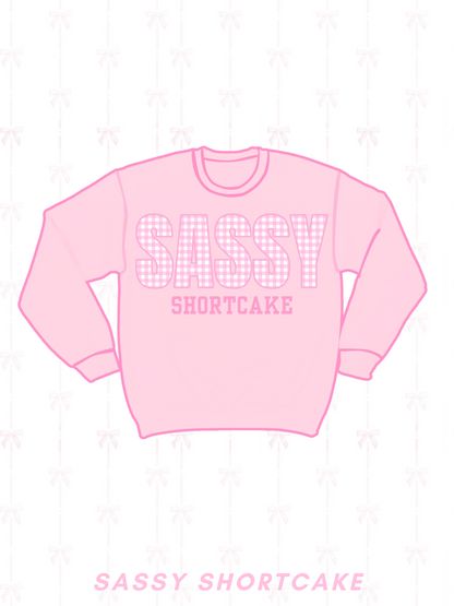 Sassy Gingham Crewneck
