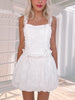 Smocked & Sweet Skirt | White