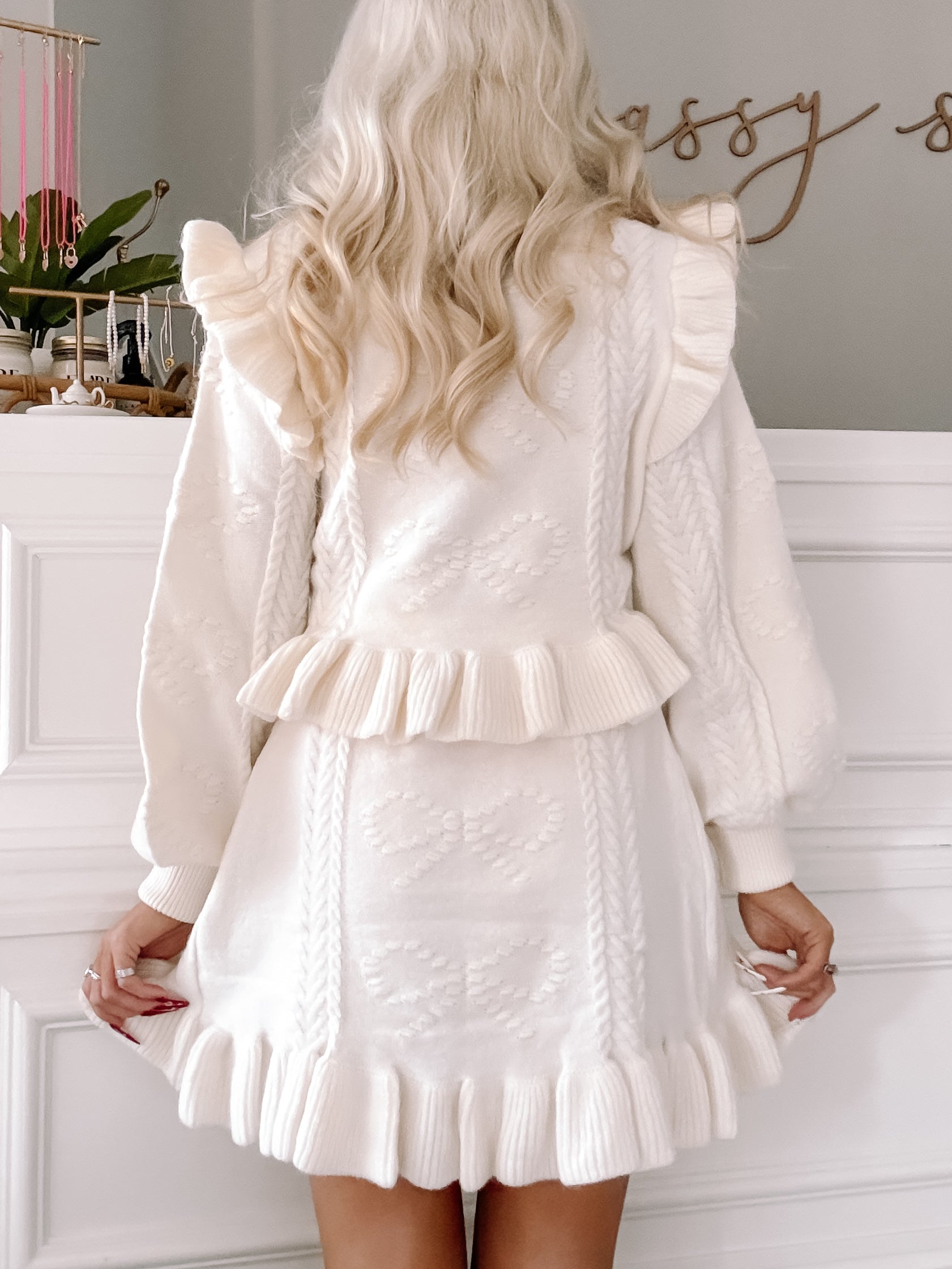 Snow Bow Sweater Set | Sassy Shortcake | sassyshortcake.com