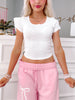 Sophie Bow Top | White