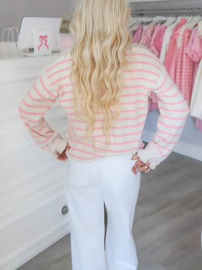 Sugar Stripe Cardigan