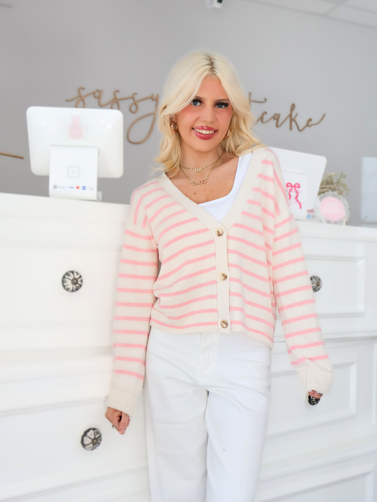 Sugar Stripe Cardigan