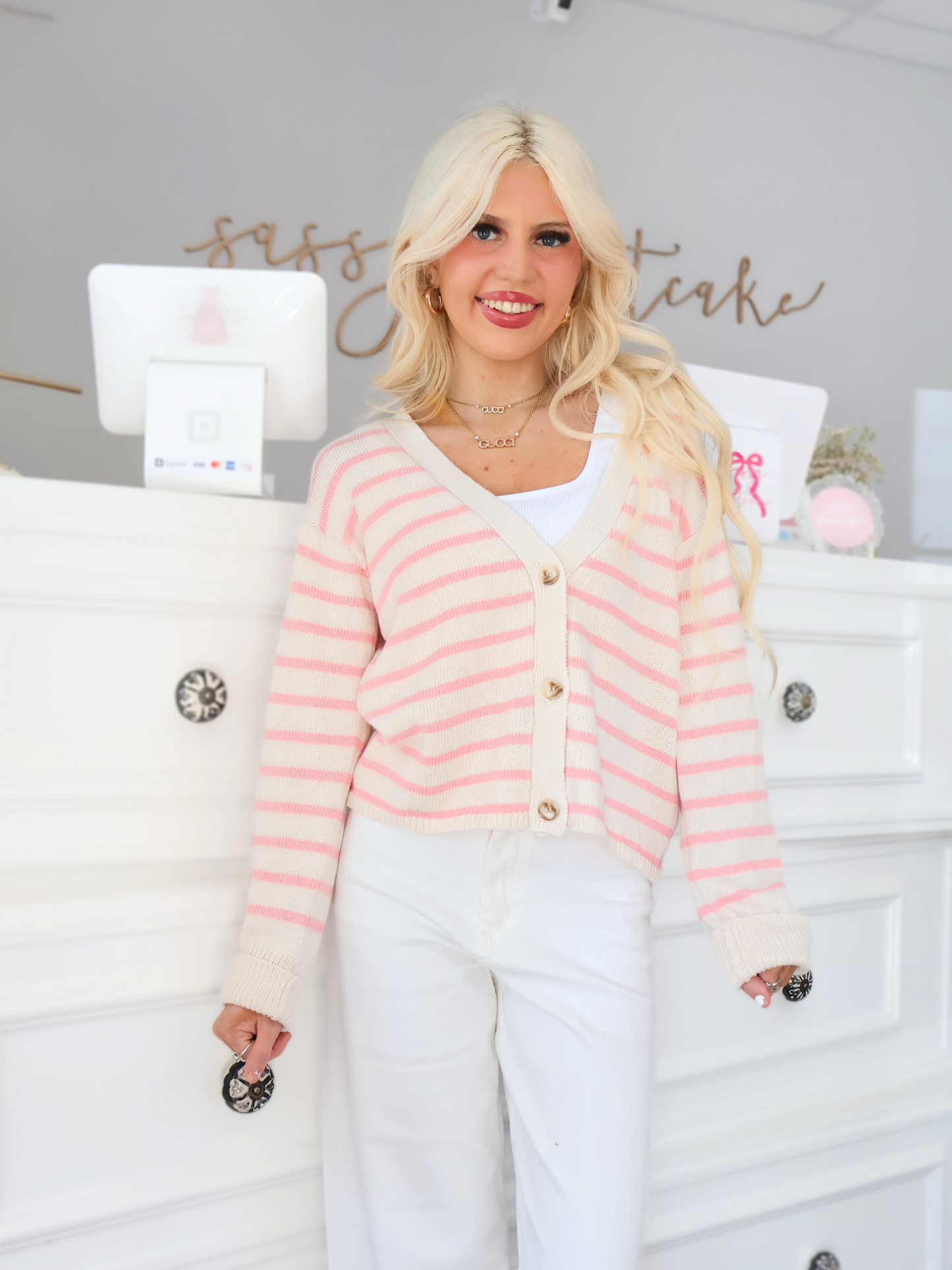 Sugar Stripe Cardigan